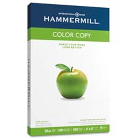 HAMMERMILL Color Copy Paper- 32 lb.- 8-.50in.x11in.- 100 GE-114 ISO- White HA463116